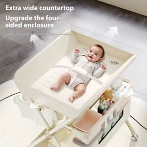 Extra Wide Rolling Baby Changing Cart